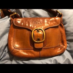Rare Coach Bleecker Whiskey/British Tan Bag
